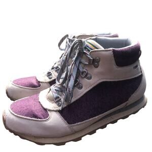 L.L. Bean Hiking Tek 2.5  Lace Up Purple Gray Boots Women's Size 10 Medium
